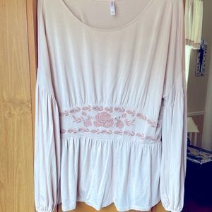 Light pink Long Sleeve Xhilaration w/ Tag
